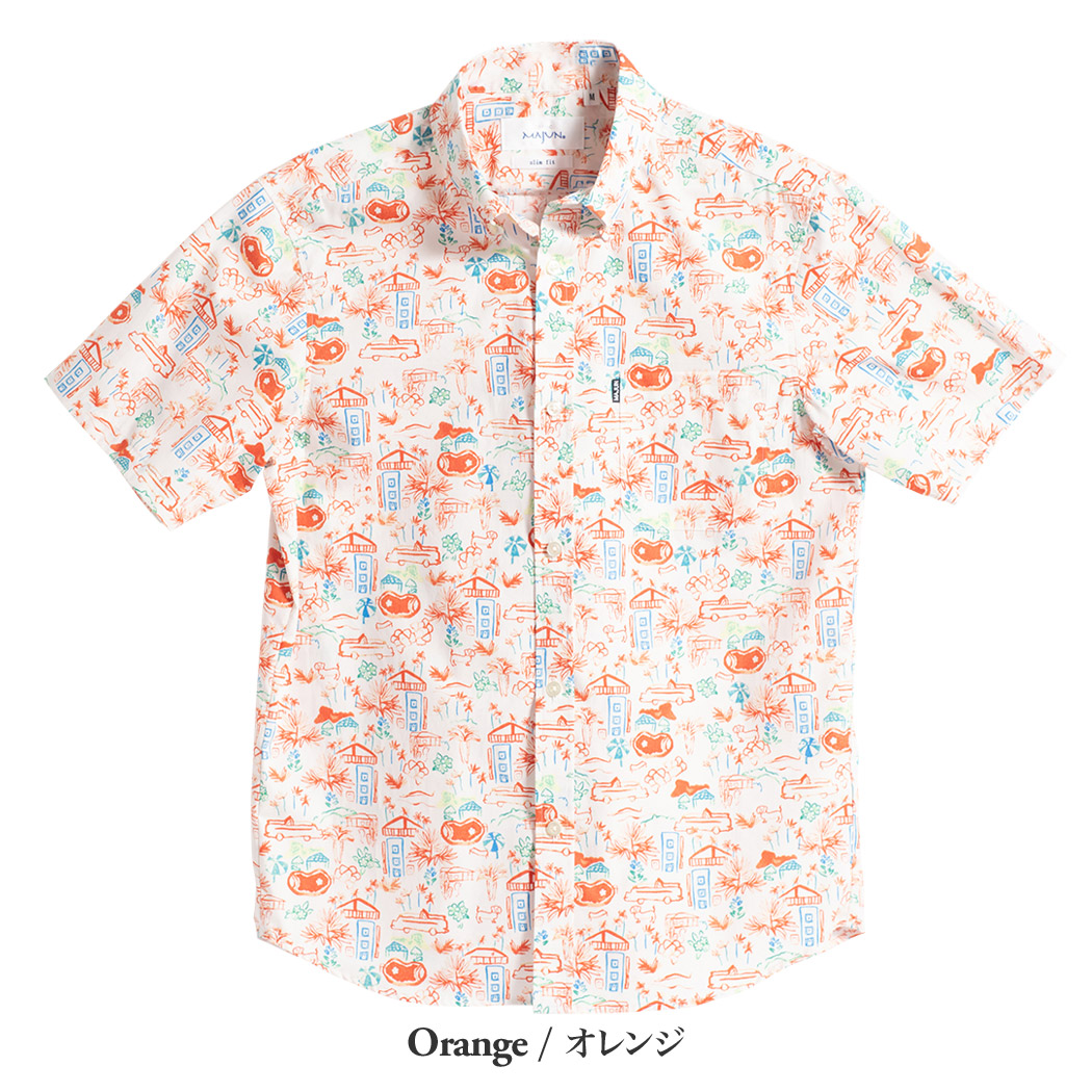 かりゆしウェア（沖縄版アロハシャツ） MAJUN - サマーシティ