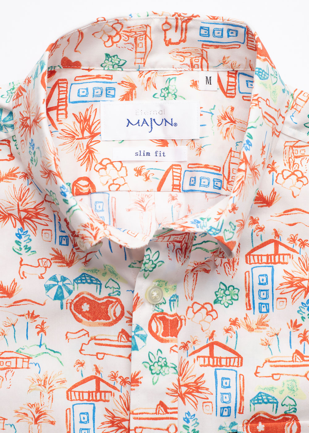 かりゆしウェア（沖縄版アロハシャツ） MAJUN - サマーシティ