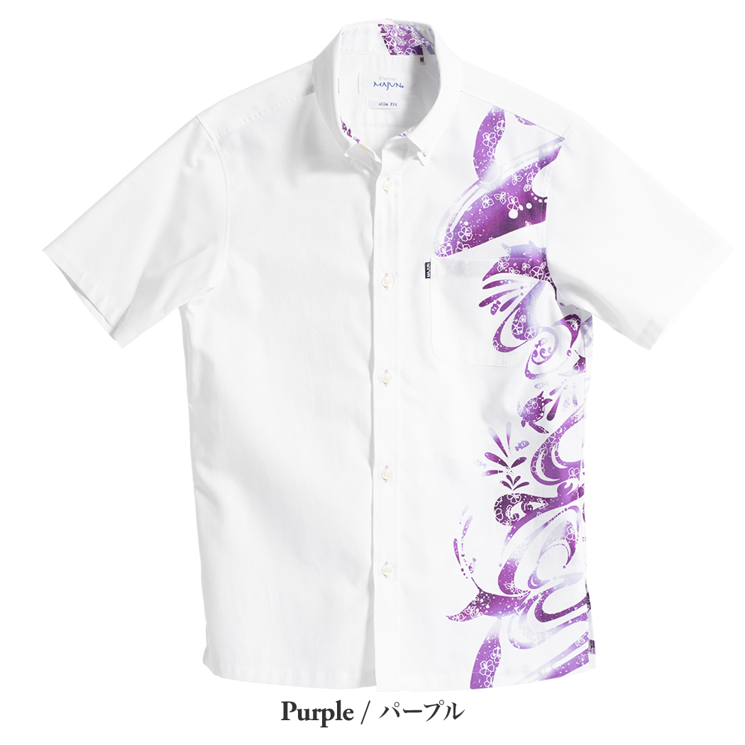 かりゆしウェア（沖縄版アロハシャツ） MAJUN - トゥインクルスイム