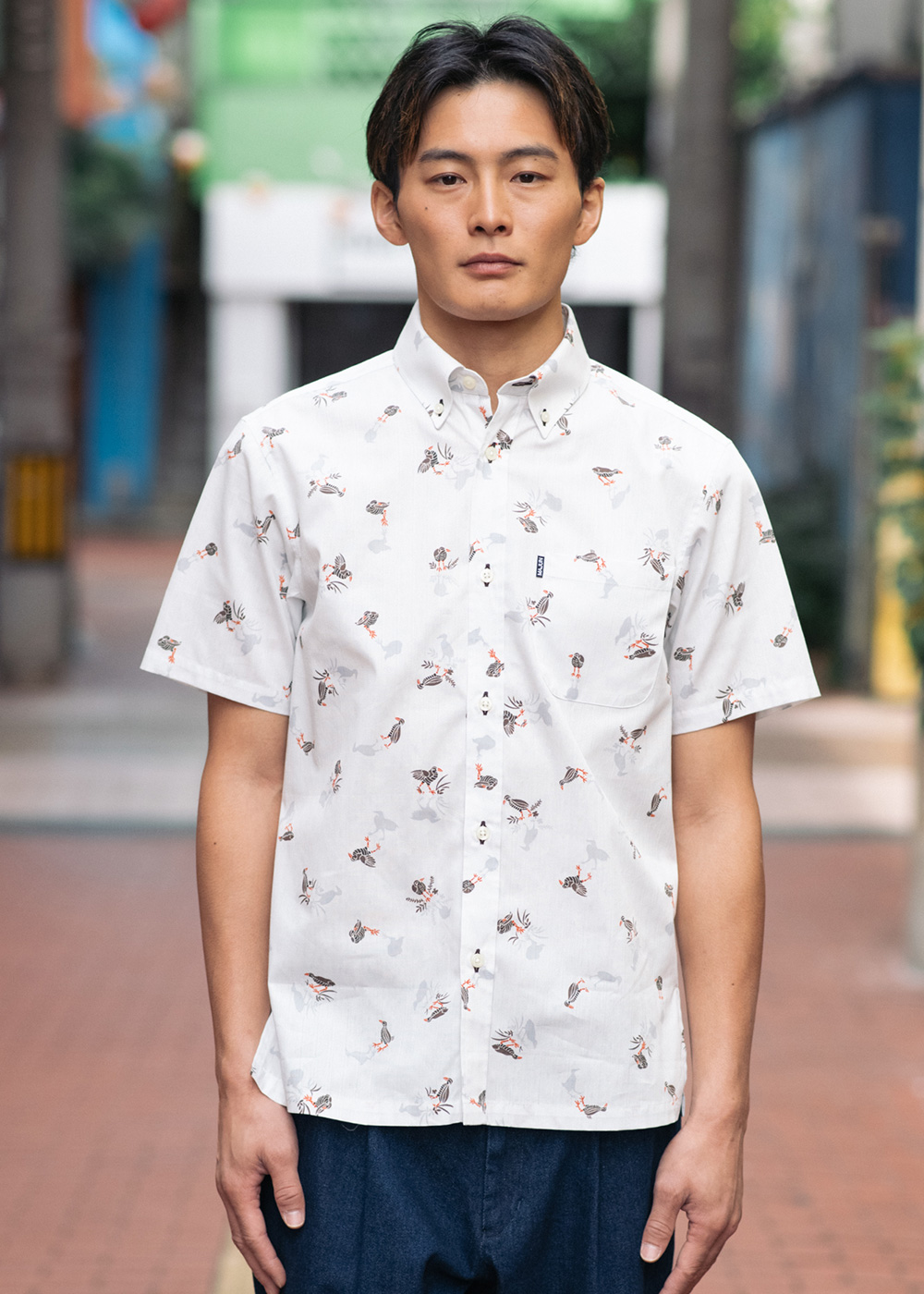 かりゆしウェア（沖縄版アロハシャツ） MAJUN - クイナシルエット