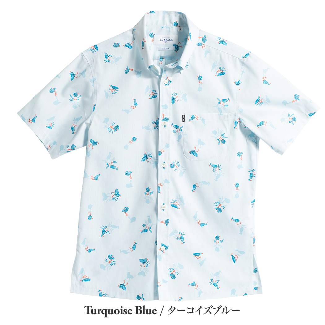 かりゆしウェア（沖縄版アロハシャツ） MAJUN - クイナシルエット