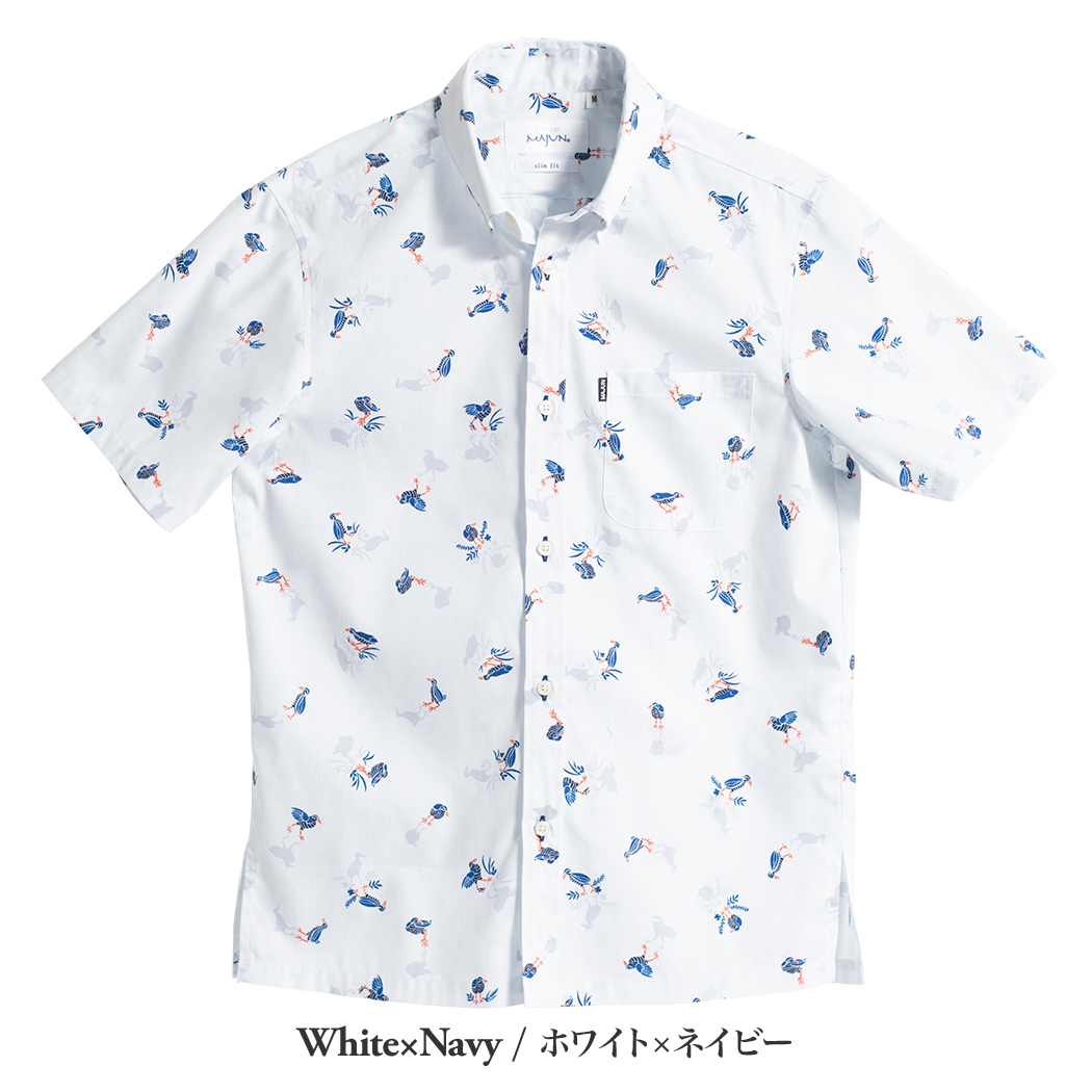 かりゆしウェア（沖縄版アロハシャツ） MAJUN - クイナシルエット