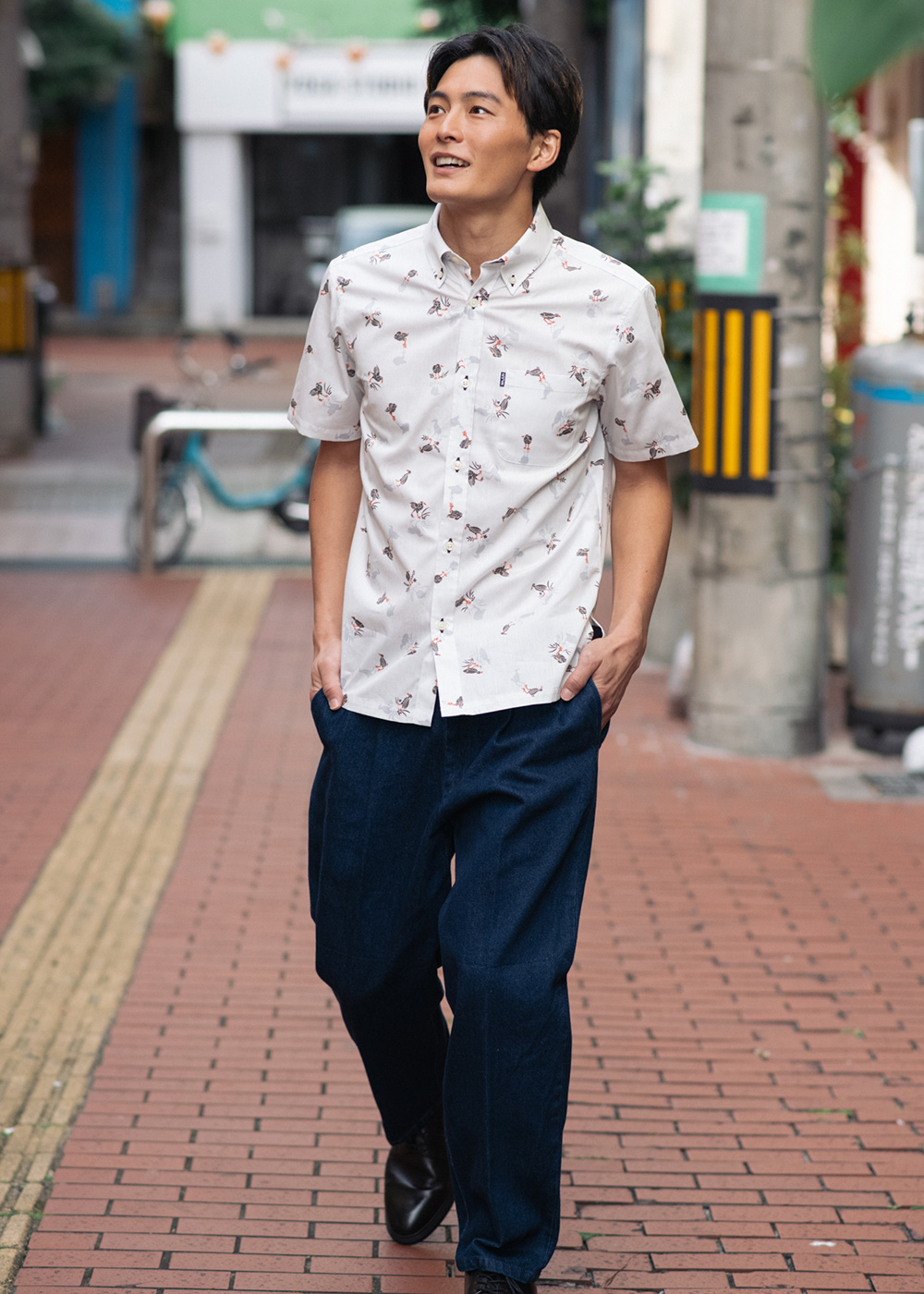 かりゆしウェア（沖縄版アロハシャツ） MAJUN - クイナシルエット