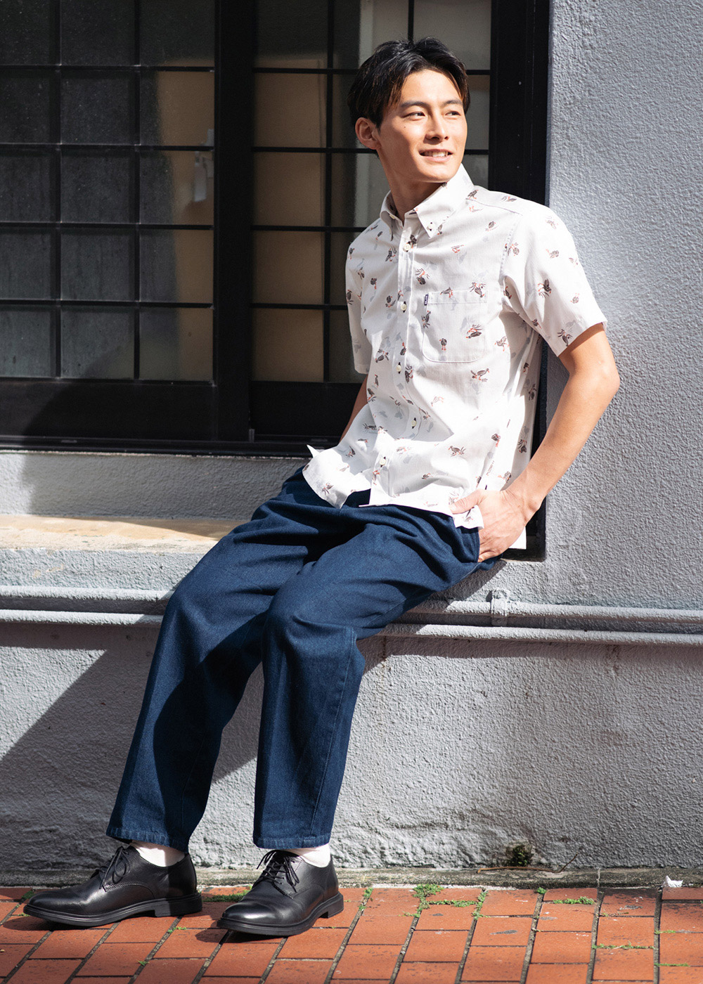 かりゆしウェア（沖縄版アロハシャツ） MAJUN - クイナシルエット