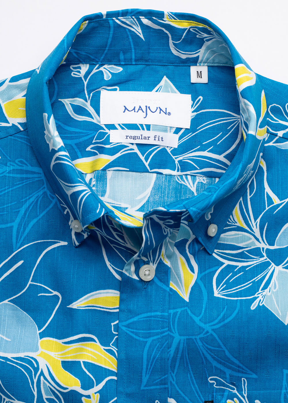 かりゆしウェア（沖縄版アロハシャツ） MAJUN - ファジーピーチ