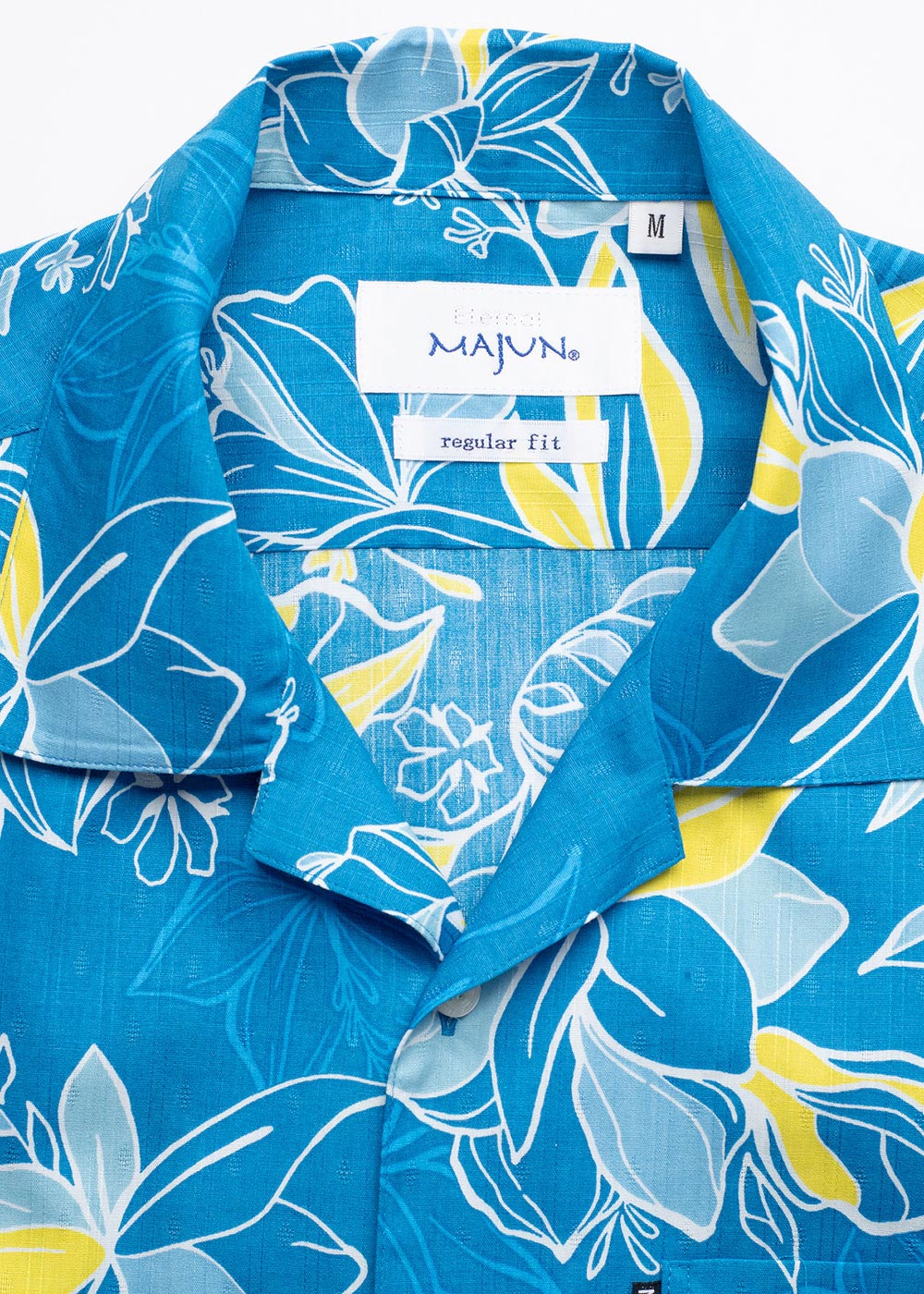 かりゆしウェア（沖縄版アロハシャツ） MAJUN - ファジーピーチ（開襟）