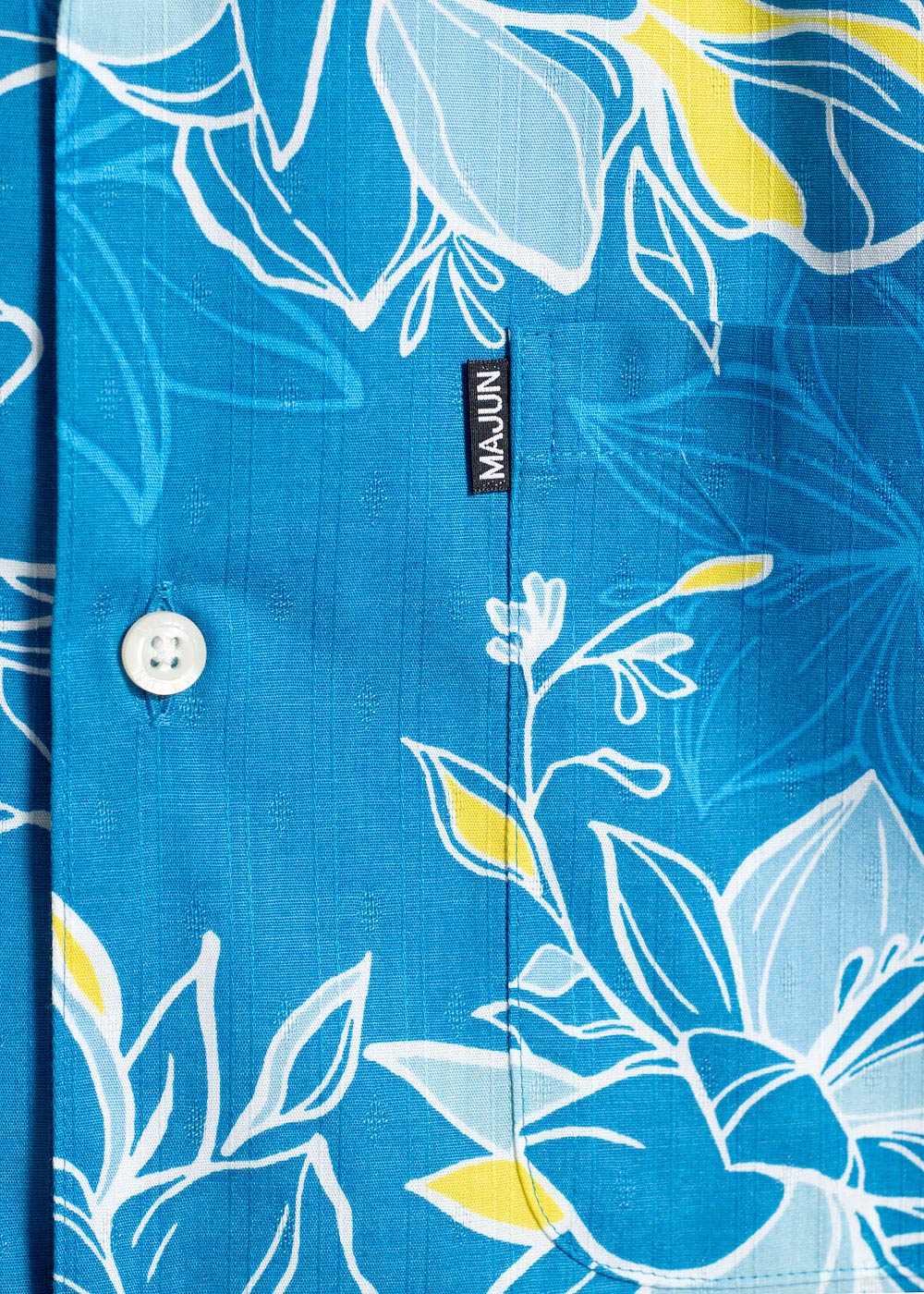 かりゆしウェア（沖縄版アロハシャツ） MAJUN - ファジーピーチ（開襟）