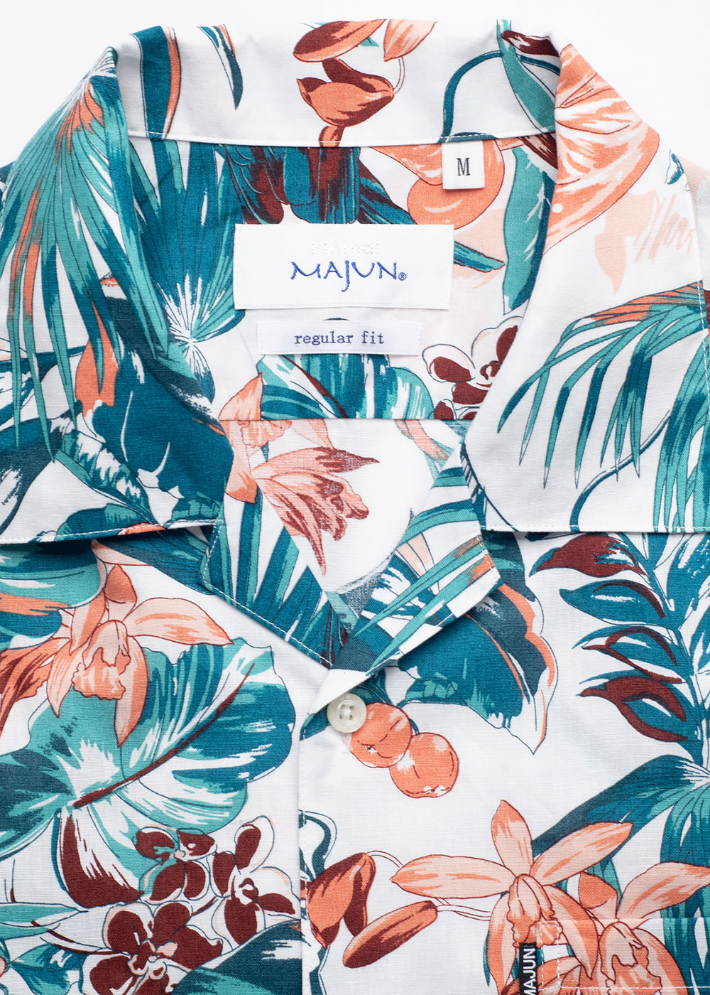 かりゆしウェア（沖縄版アロハシャツ） MAJUN - バカネスト（開襟）