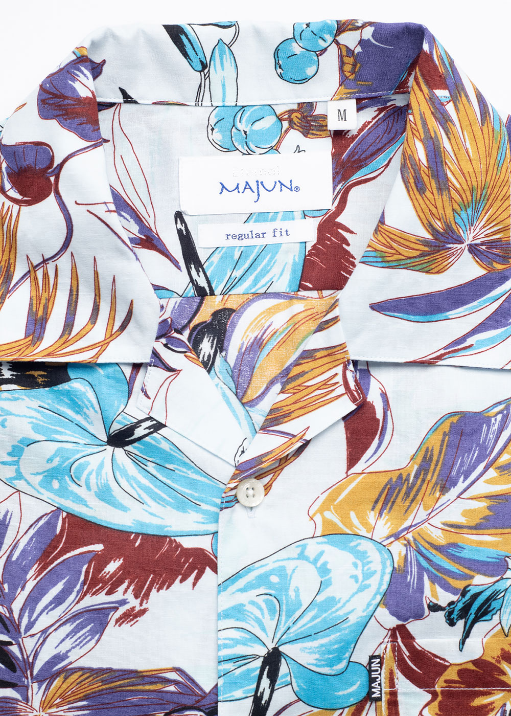 かりゆしウェア（沖縄版アロハシャツ） MAJUN - バカネスト（開襟）