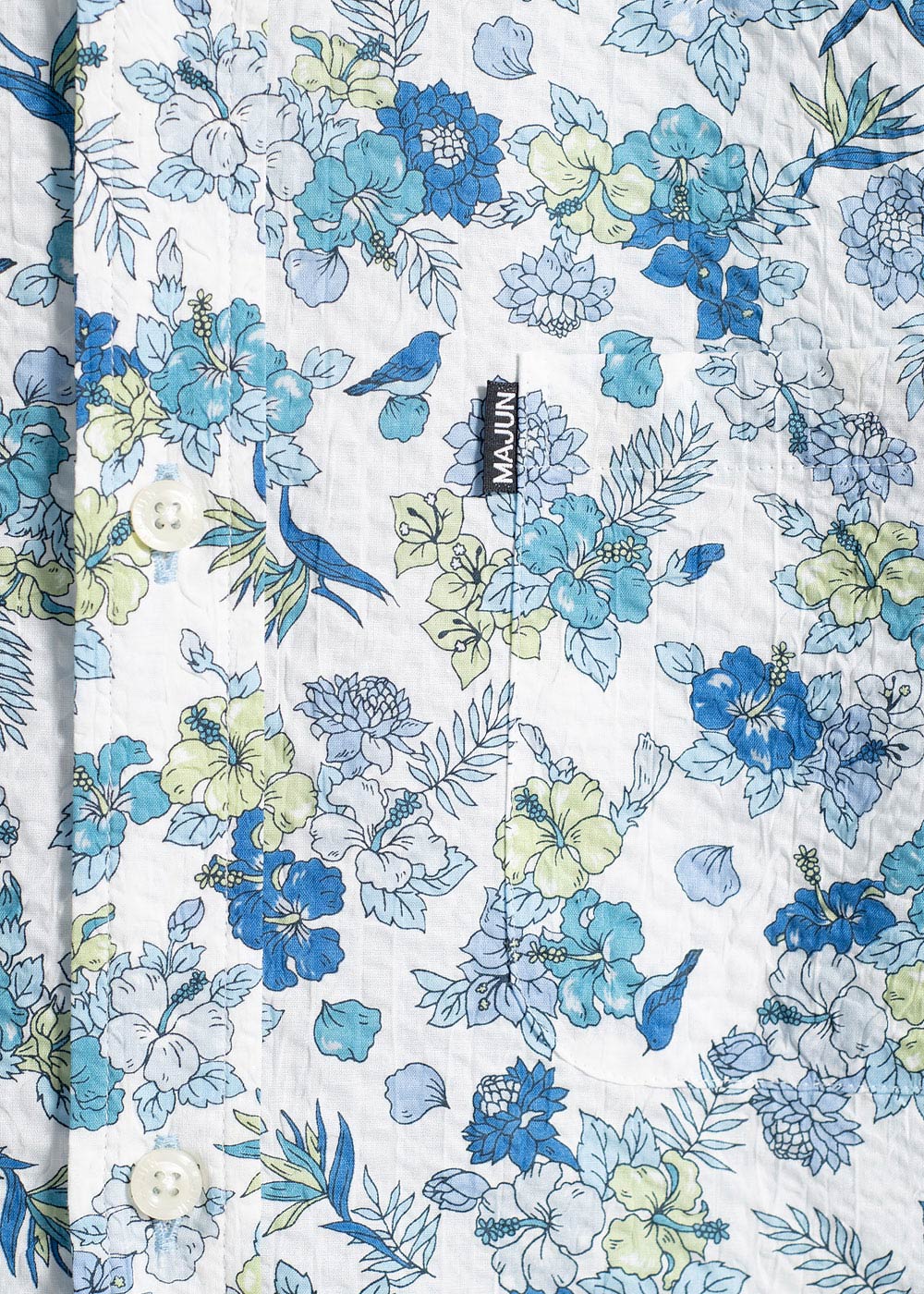 かりゆしウェア（沖縄版アロハシャツ） MAJUN - トロピカルブルーム