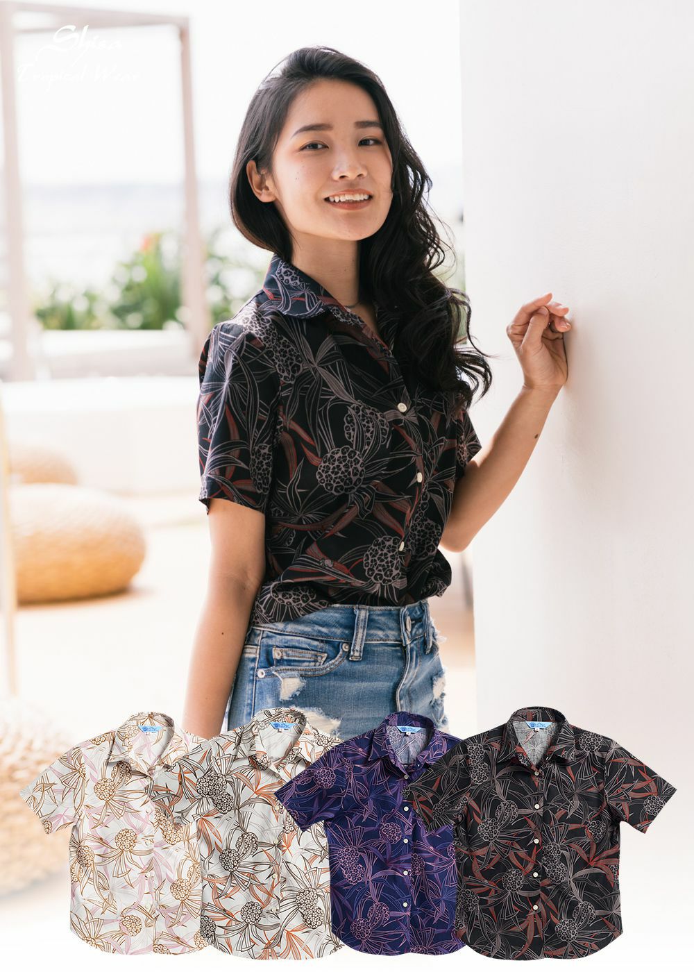 Ladies かりゆしウェア 沖縄版アロハシャツ 専門店 Majun Okinawa Web Store Ladies かりゆしウェア 沖縄版アロハシャツ 専門店 Majun Okinawa Web Store