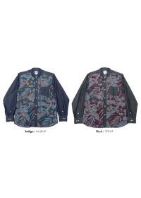 フロートブルーム×デニム L/S | かりゆしウェア（沖縄版アロハ