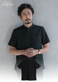 着物リメイク/マオカラー衿のメンズシャツ　かりゆしウエアー 楽天市場】かりゆしウェア メンズ かりゆし シャツ マオカラー