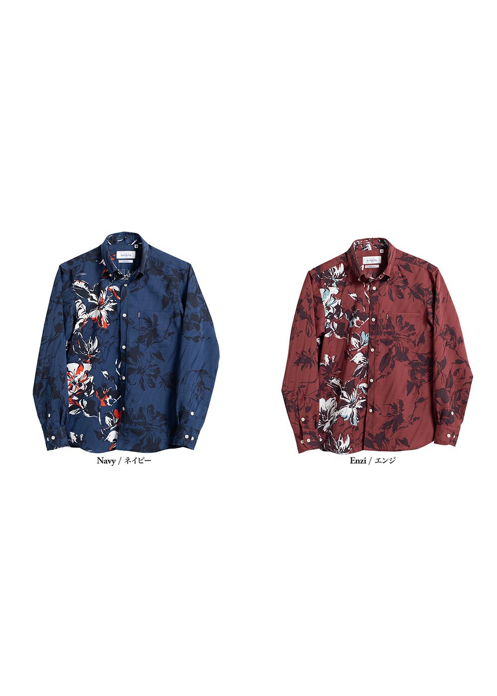影花L/S | かりゆしウェア（沖縄版アロハシャツ）専門店：MAJUN
