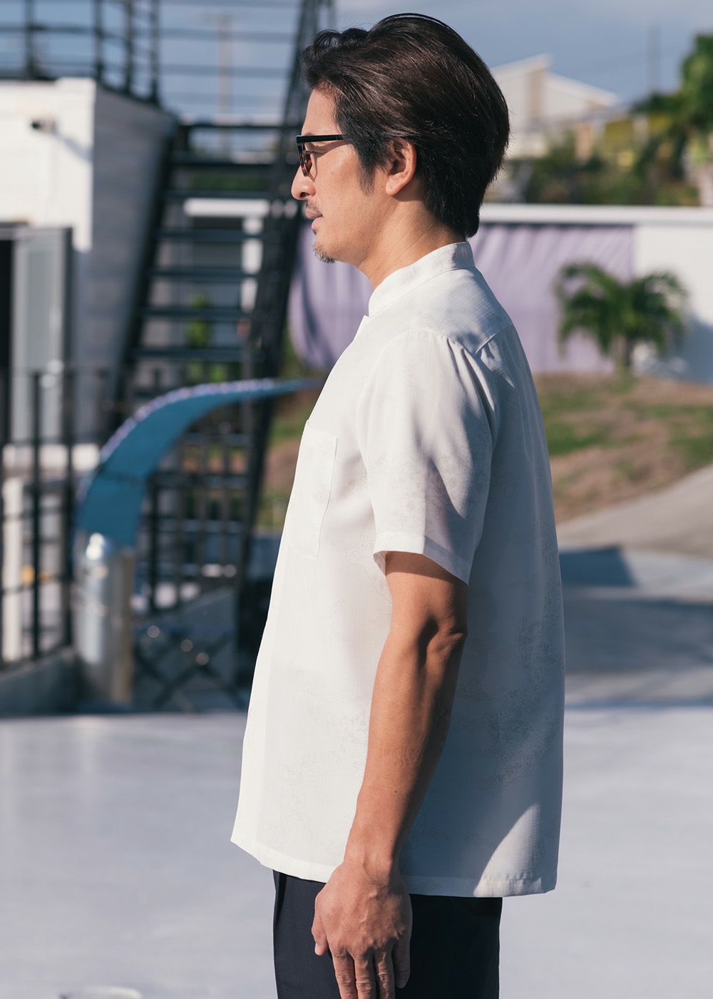 琉球列島絵図（マオカラー） | かりゆしウェア（沖縄版アロハシャツ