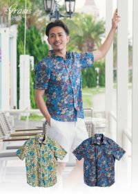 DOSEA メンズ 沖縄 高級かりゆしウェア クールビズ アロハシャツ